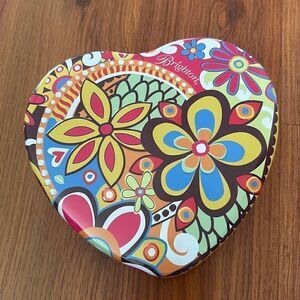 Brighton floral heart hard  case tin